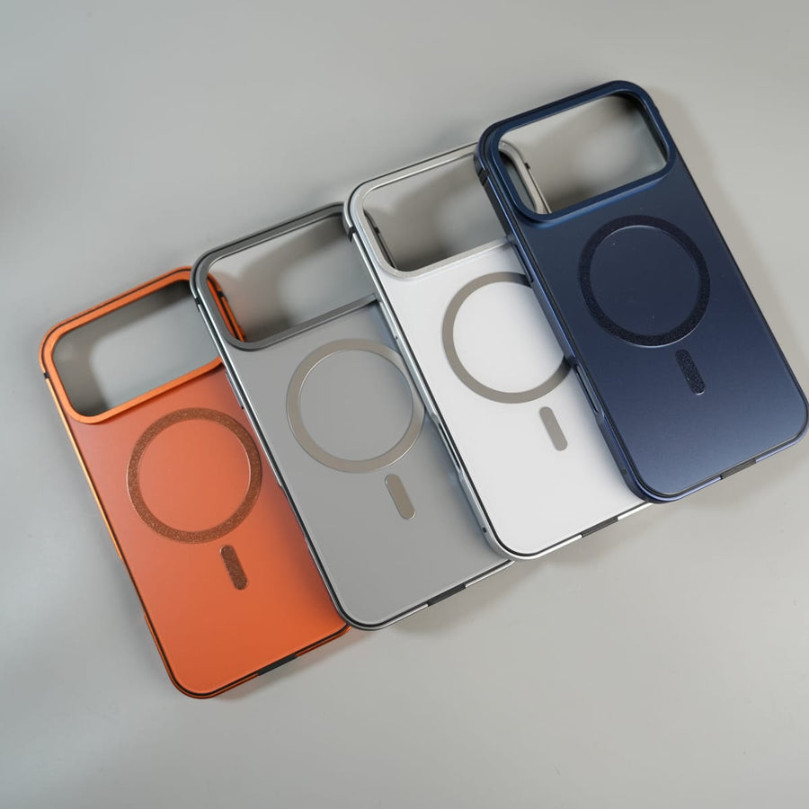 FRATO iPhone 17 Series iPhone 17 Series Premium Glass Back MagSafe Case with Aluminium Side Bumper