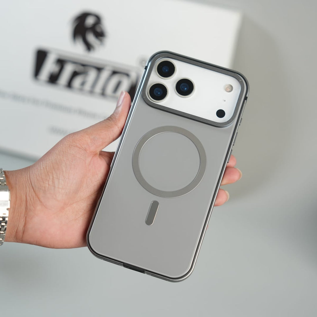 FRATO iPhone 17 Series iPhone 17 Series Premium Glass Back MagSafe Case with Aluminium Side Bumper