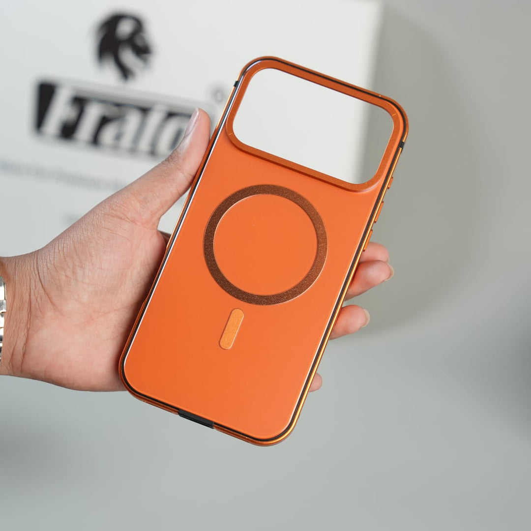 FRATO iPhone 17 Series iPhone 17 Series Premium Glass Back MagSafe Case with Aluminium Side Bumper
