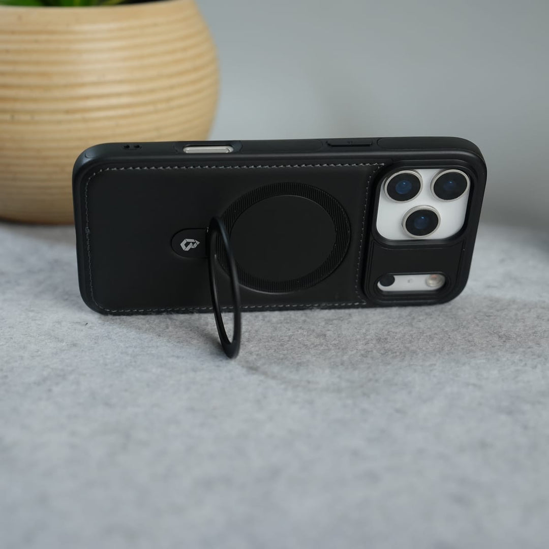 FRATO iPhone 17 Series iPhone 17 Series Premium Leather MagSafe Case with Kickstand &amp; Camera Protection | Luxury Slim Cover