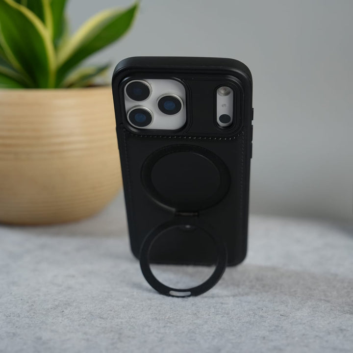 FRATO iPhone 17 Series iPhone 17 Series Premium Leather MagSafe Case with Kickstand &amp; Camera Protection | Luxury Slim Cover