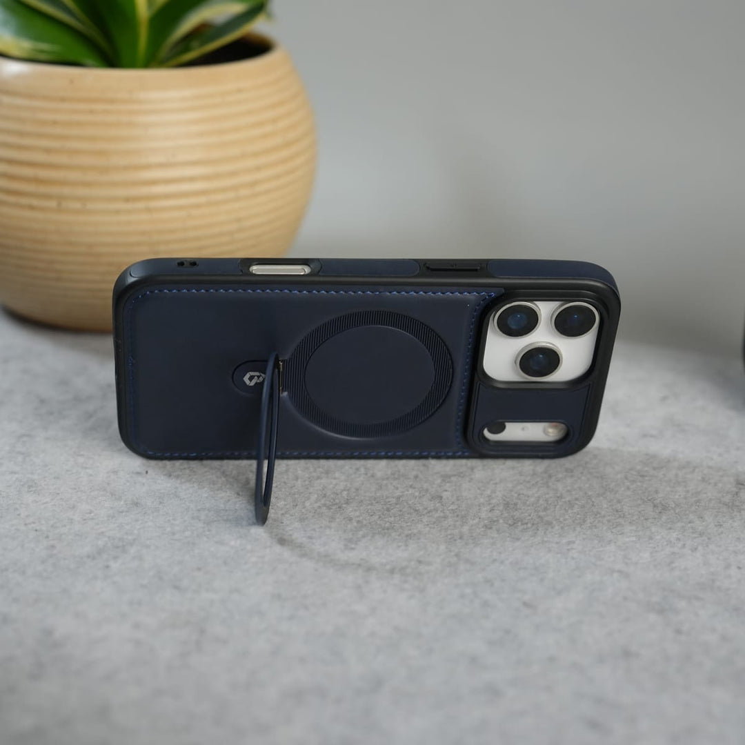 FRATO iPhone 17 Series iPhone 17 Series Premium Leather MagSafe Case with Kickstand &amp; Camera Protection | Luxury Slim Cover