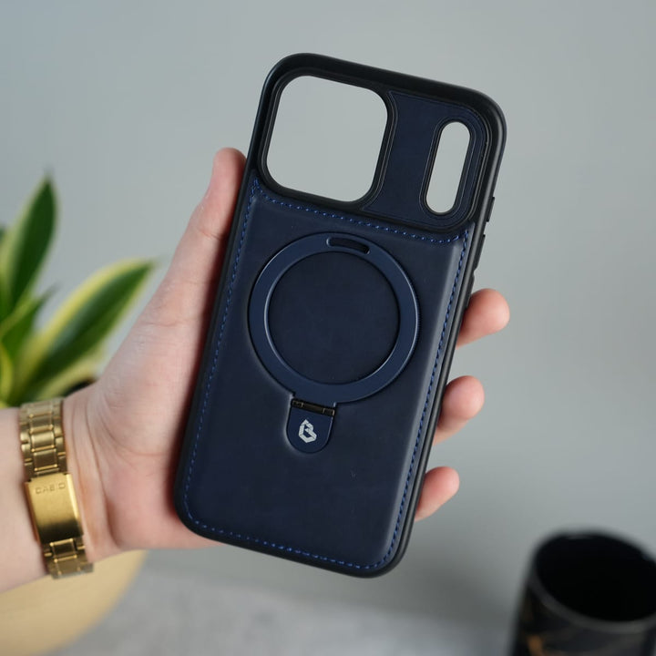 FRATO iPhone 17 Series iPhone 17 Series Premium Leather MagSafe Case with Kickstand &amp; Camera Protection | Luxury Slim Cover