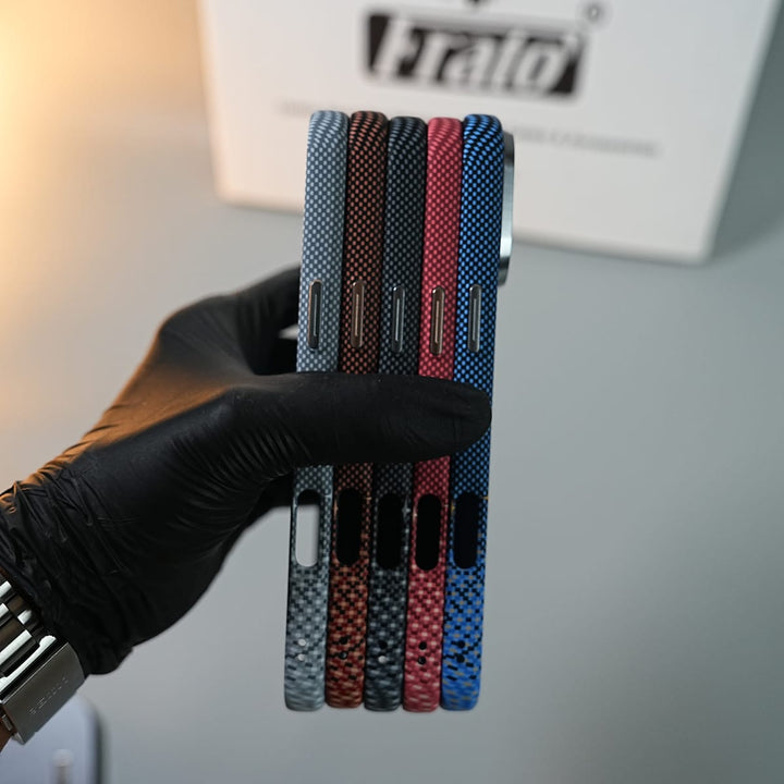 FRATO iPhone 17 Series iPhone 17 Series Premium Pixel Gradient MagSafe Case with Metal Camera Frame