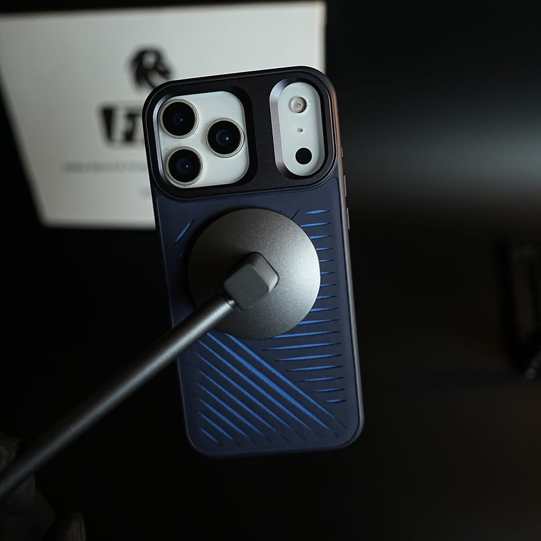 FRATO iPhone 17 Series iPhone 17 Series Premium PU Leather Cut Pattern MagSafe Case with Metal Camera Frame
