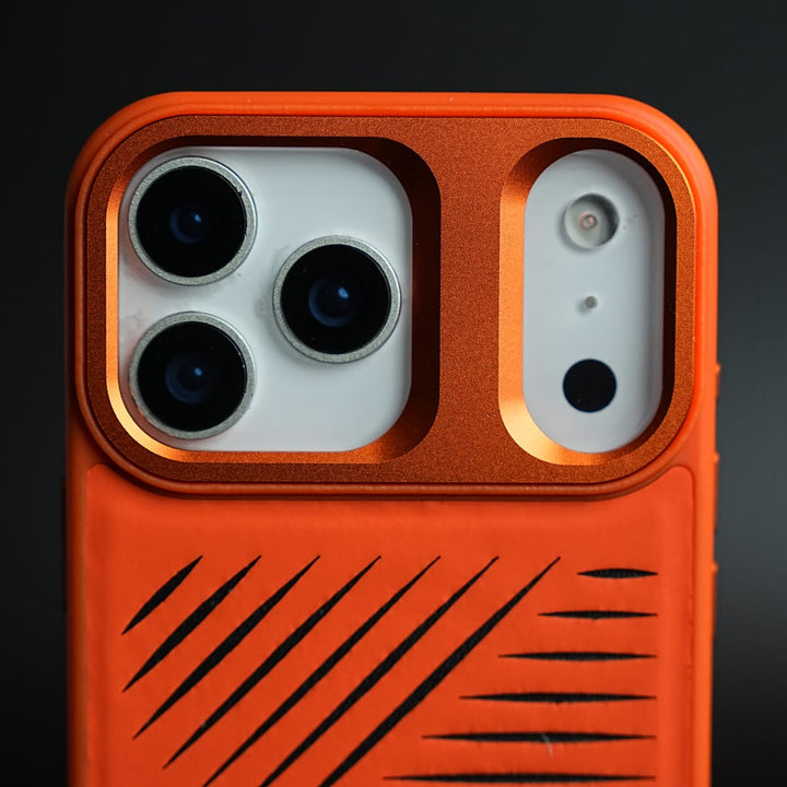 FRATO iPhone 17 Series iPhone 17 Series Premium PU Leather Cut Pattern MagSafe Case with Metal Camera Frame