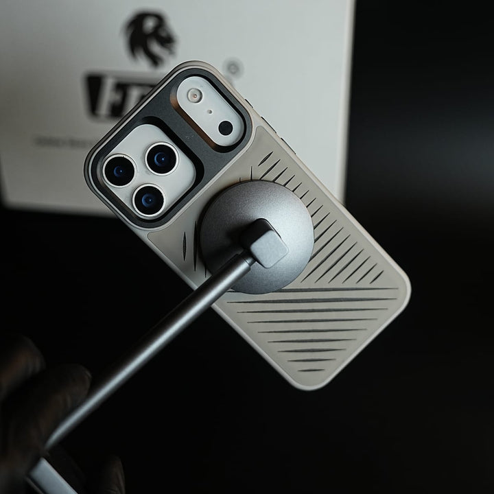 FRATO iPhone 17 Series iPhone 17 Series Premium PU Leather Cut Pattern MagSafe Case with Metal Camera Frame