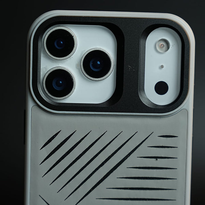 FRATO iPhone 17 Series iPhone 17 Series Premium PU Leather Cut Pattern MagSafe Case with Metal Camera Frame