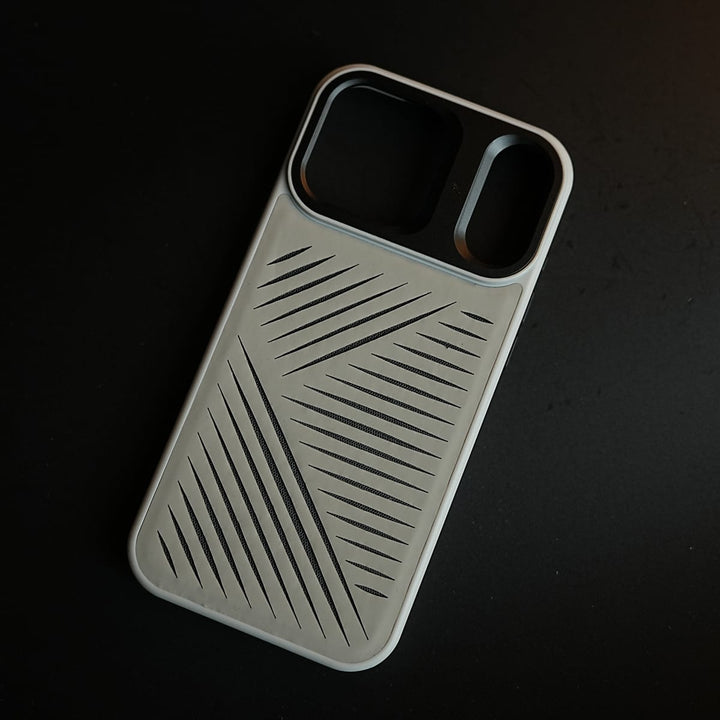 FRATO iPhone 17 Series iPhone 17 Series Premium PU Leather Cut Pattern MagSafe Case with Metal Camera Frame