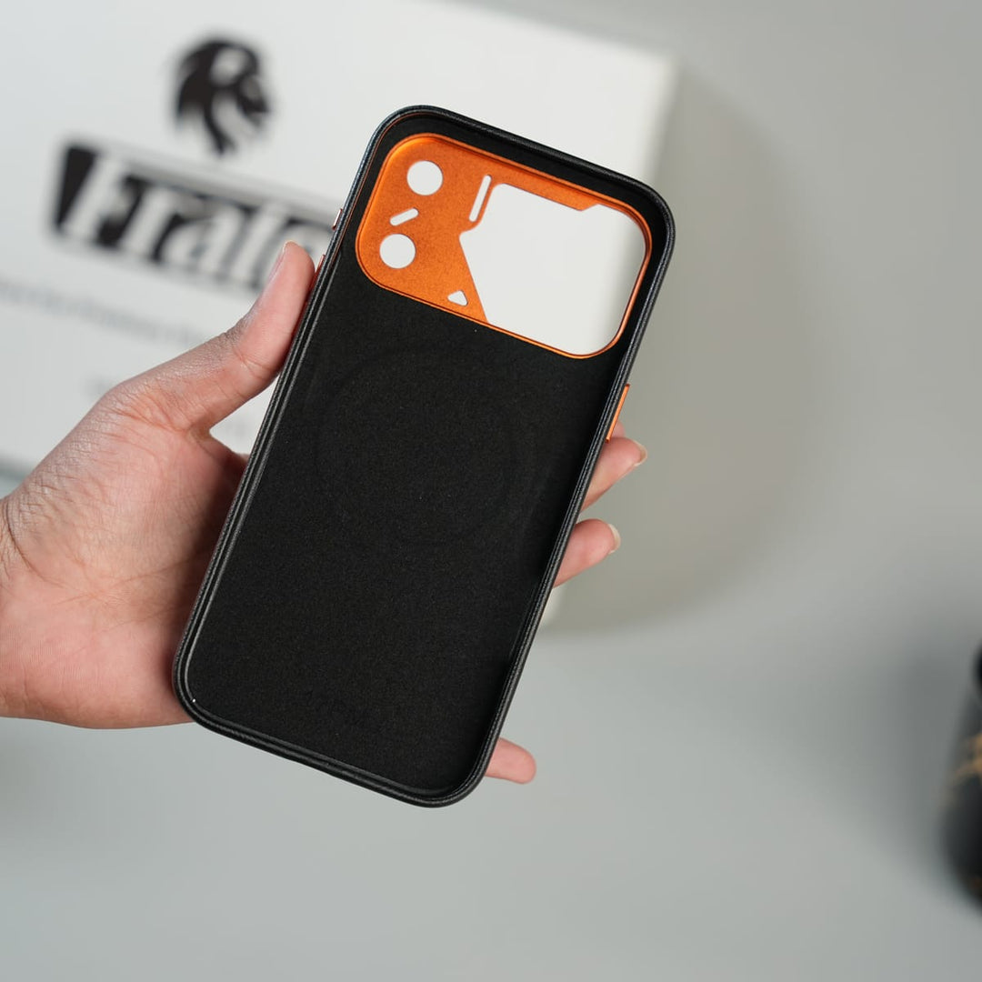 FRATO iPhone 17 Series iPhone 17 Series Premium PU Leather MagSafe Case | Metal Camera Frame Protective Cover