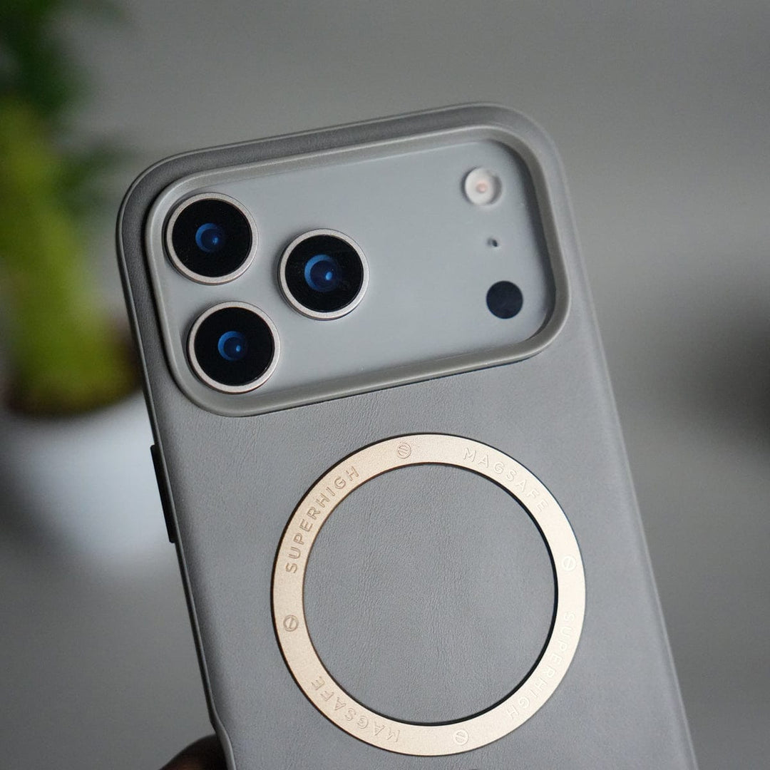 FRATO iPhone 17 Series iPhone 17 Series Premium PU Leather Metal MagSafe Ring Case