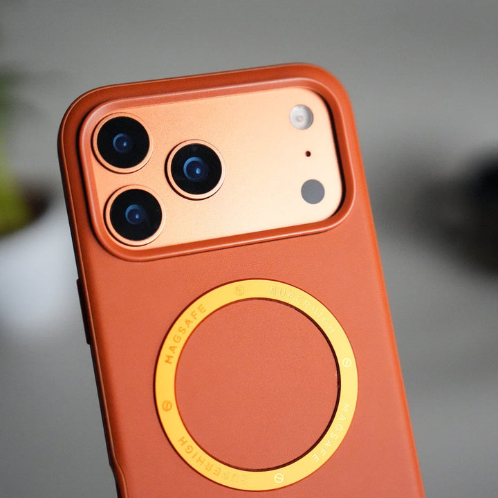 FRATO iPhone 17 Series iPhone 17 Series Premium PU Leather Metal MagSafe Ring Case
