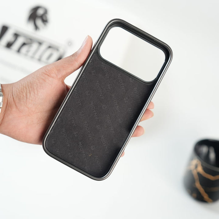 FRATO iPhone 17 Series iPhone 17 Series Premium PU Leather Stitch Case | 360° Rotating Metal Ring Stand Cover