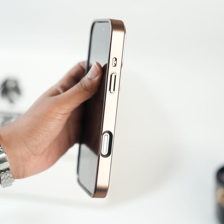 FRATO iPhone 17 Series iPhone 17 Series Premium PU Leather Stitch Case | 360° Rotating Metal Ring Stand Cover