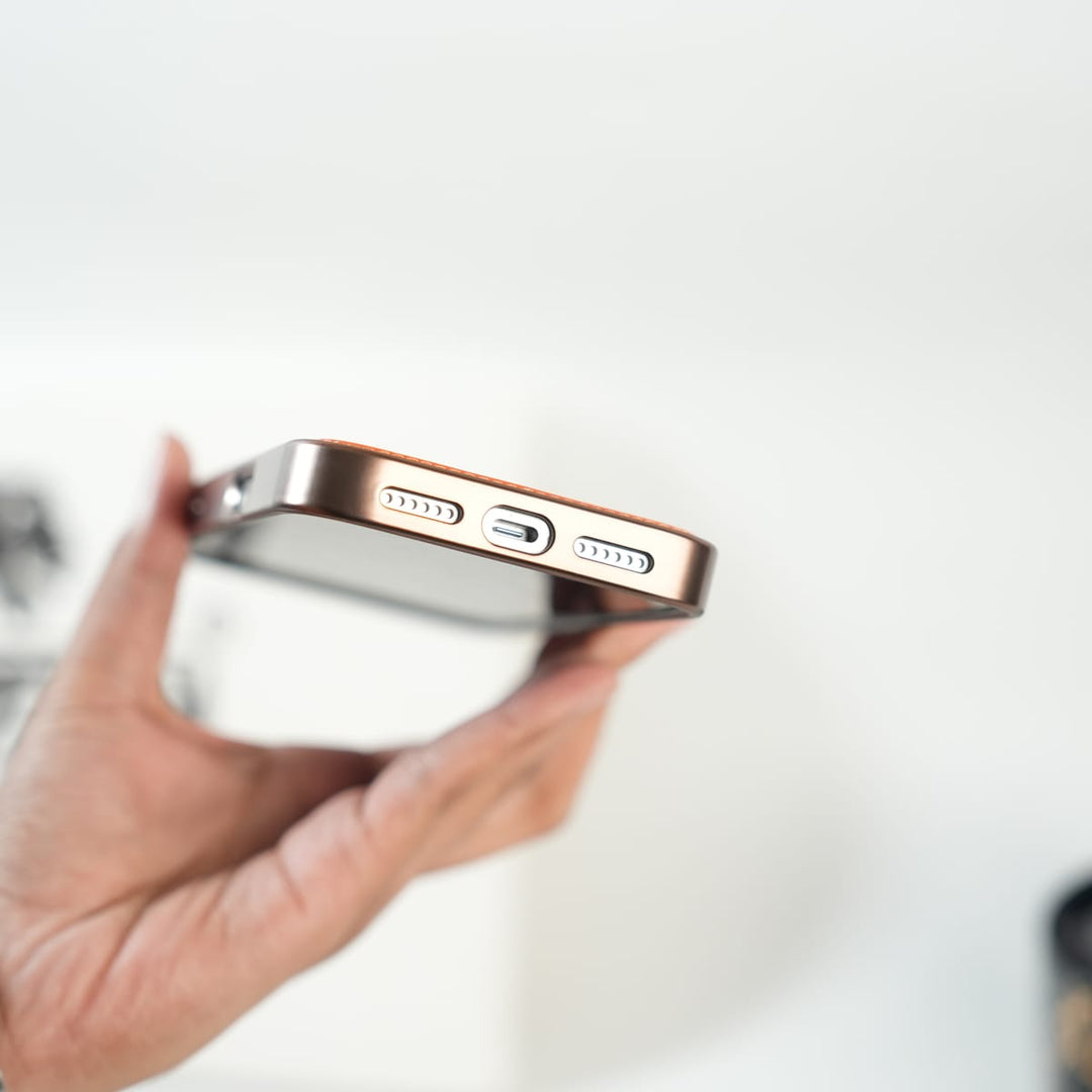 FRATO iPhone 17 Series iPhone 17 Series Premium PU Leather Stitch Case | 360° Rotating Metal Ring Stand Cover