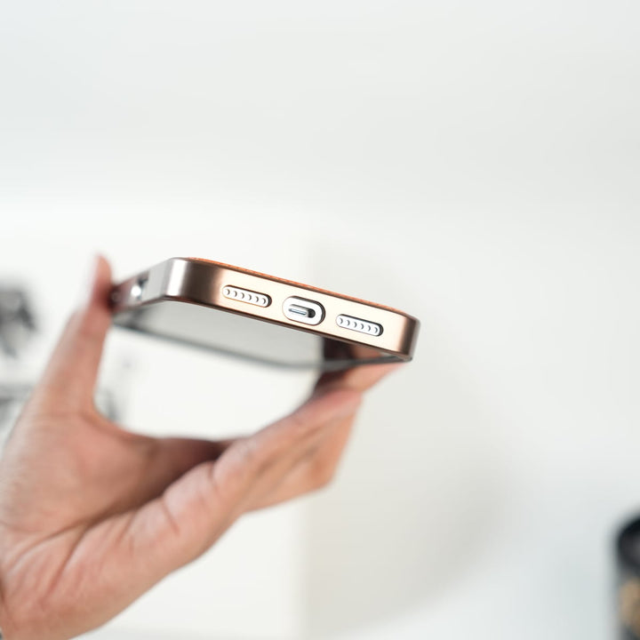 FRATO iPhone 17 Series iPhone 17 Series Premium PU Leather Stitch Case | 360° Rotating Metal Ring Stand Cover