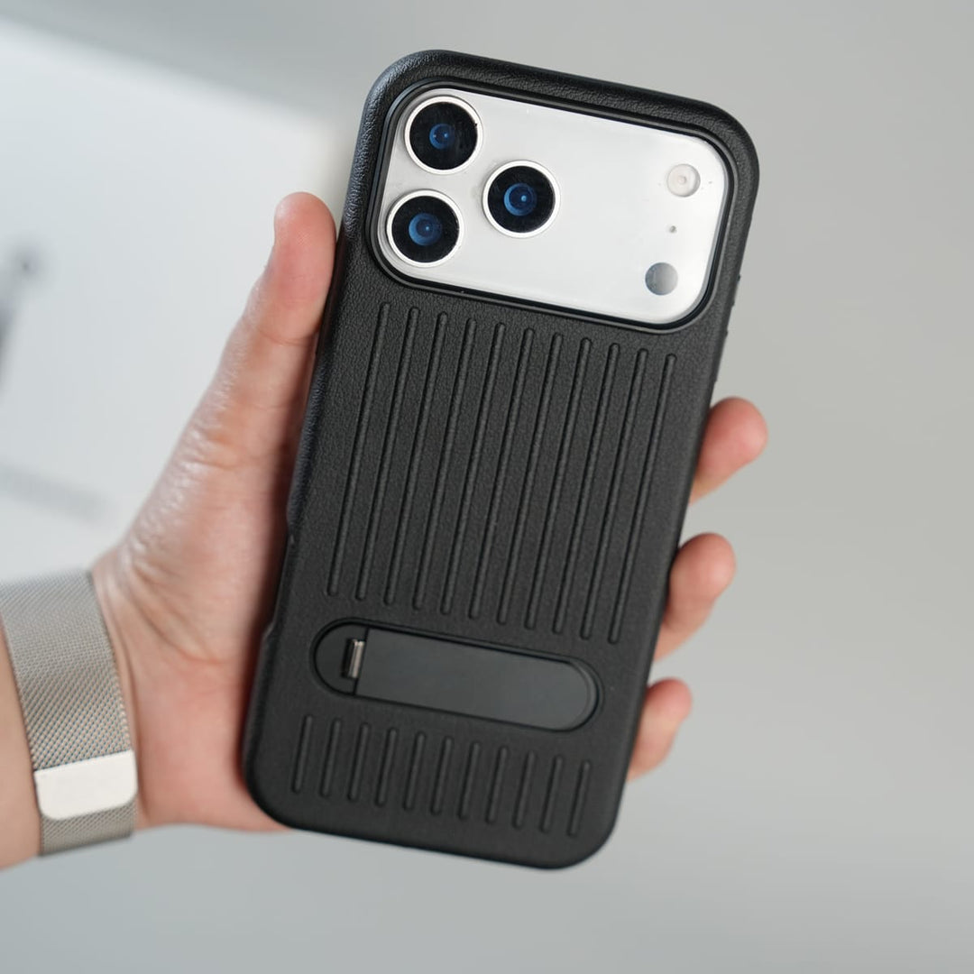 FRATO iPhone 17 Series iPhone 17 Series Premium PU Leather Suitcase MagSafe Case with Foldable Stand