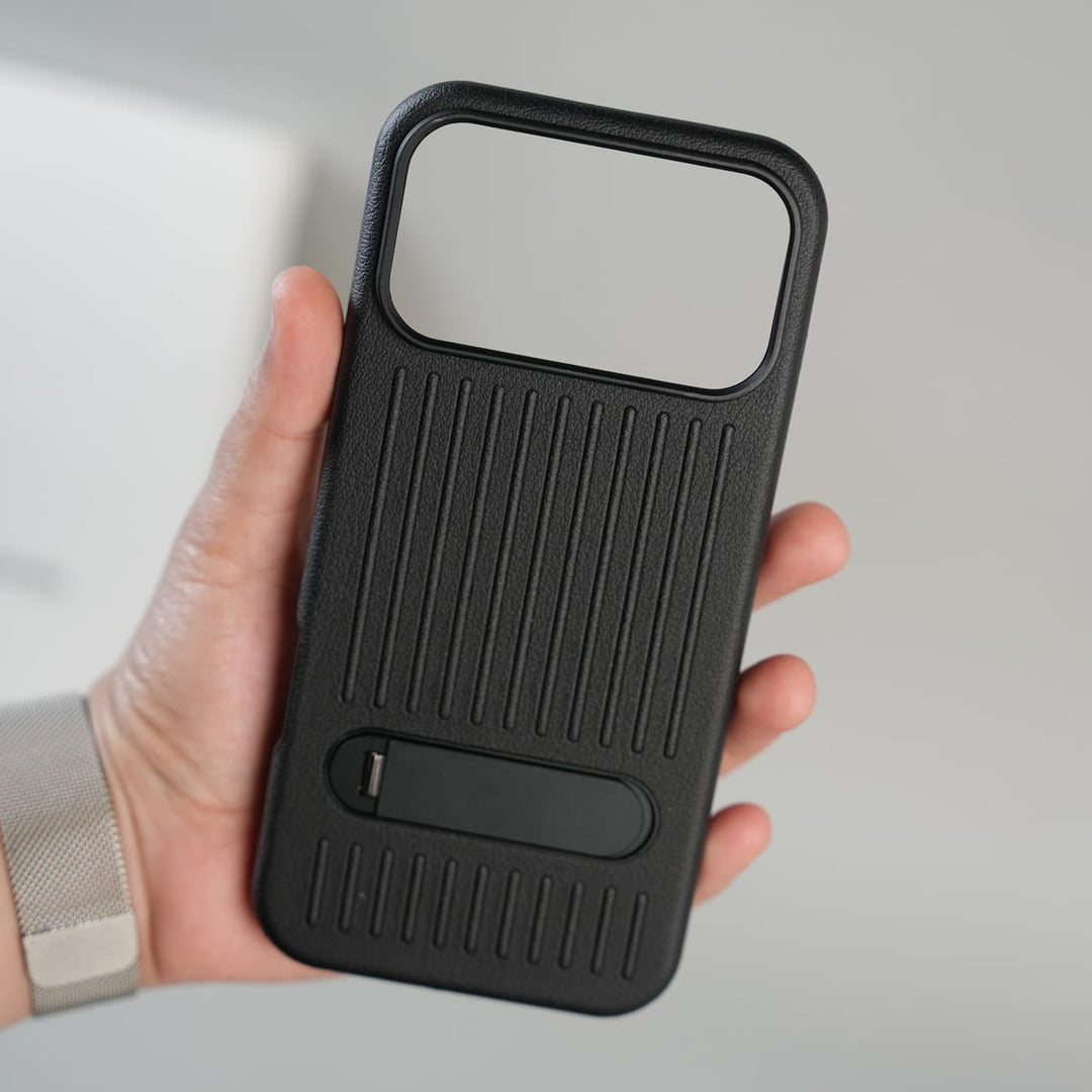FRATO iPhone 17 Series iPhone 17 Series Premium PU Leather Suitcase MagSafe Case with Foldable Stand