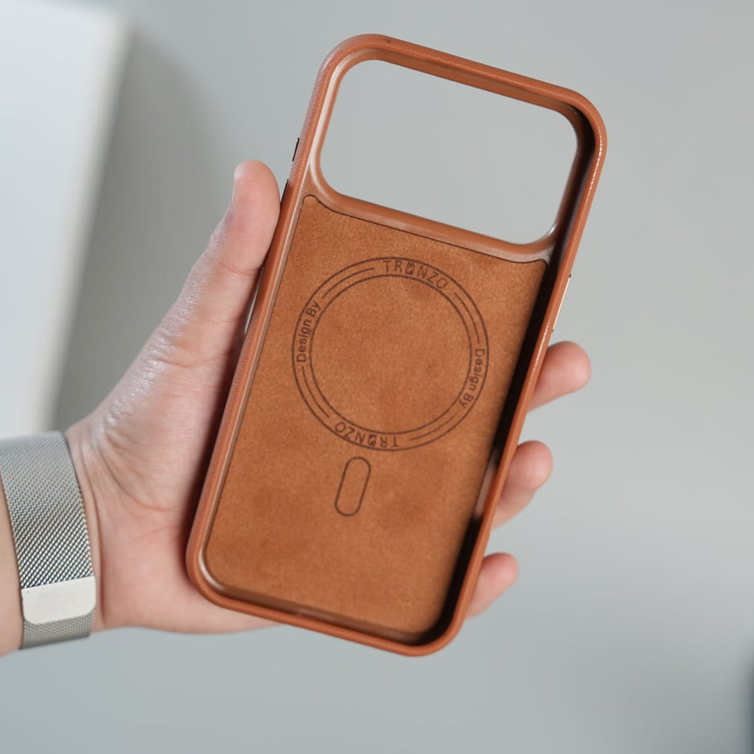 FRATO iPhone 17 Series iPhone 17 Series Premium PU Leather Suitcase MagSafe Case with Foldable Stand