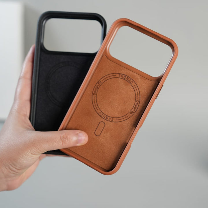 FRATO iPhone 17 Series iPhone 17 Series Premium PU Leather Suitcase MagSafe Case with Foldable Stand
