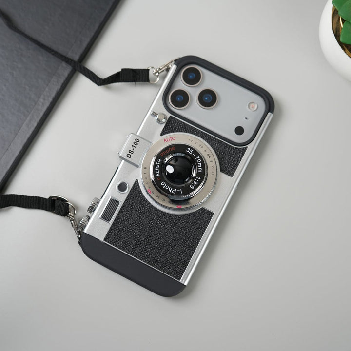 FRATO iPhone 17 Series iPhone 17 Series Retro Camera Design Case with Lanyard | Shockproof Protective Cover