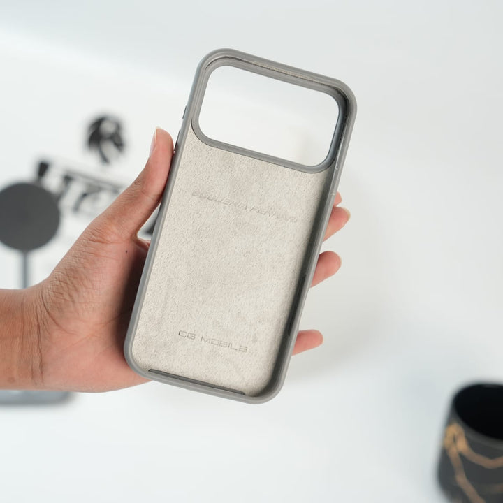 FRATO iPhone 17 Series iPhone 17 Series Sports Car Logo Liquid Silicone Case Cover - Gray