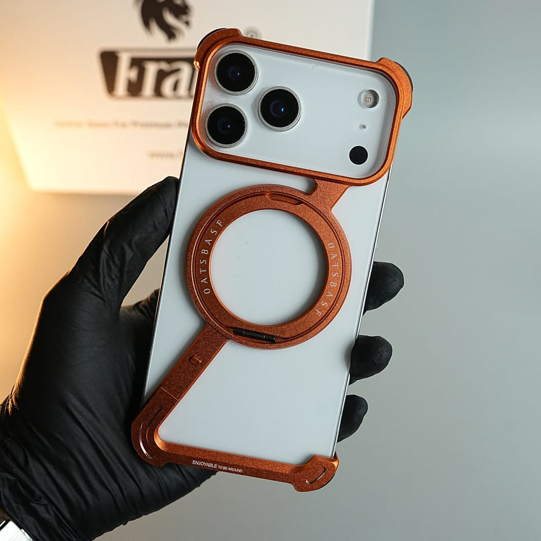 FRATO iPhone 17 Series iPhone 17 Series Z Shape Aluminum Metal Rotating Kickstand Frameless Design