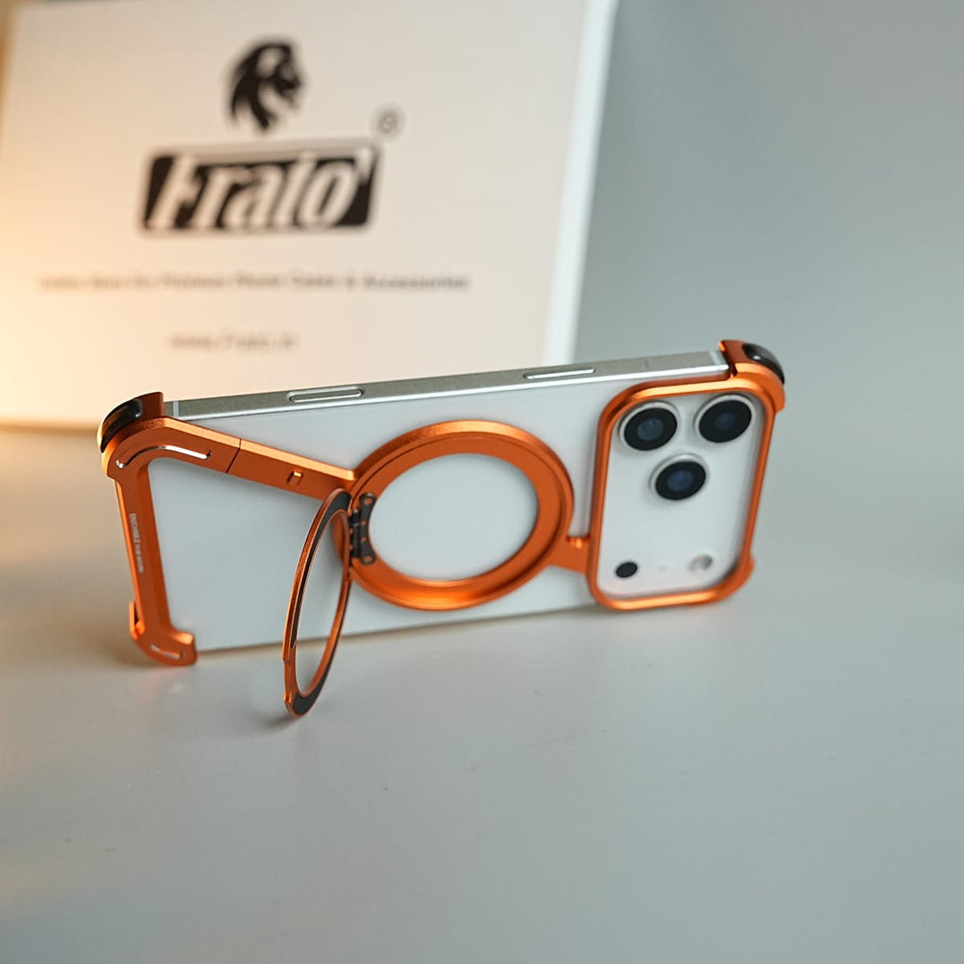 FRATO iPhone 17 Series iPhone 17 Series Z Shape Aluminum Metal Rotating Kickstand Frameless Design