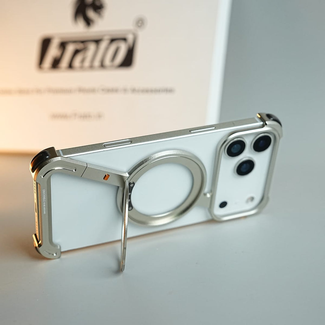 FRATO iPhone 17 Series iPhone 17 Series Z Shape Aluminum Metal Rotating Kickstand Frameless Design