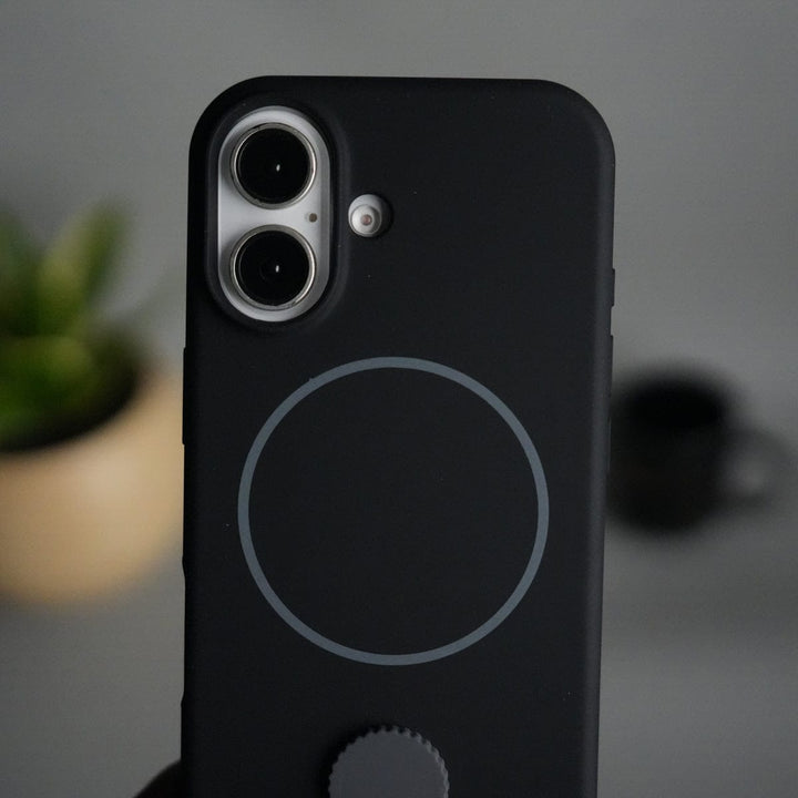 FRATO iPhone 17 Series iPhone 17 Silicone Case | Magnetic Ring | Silicone Rotating Grip Strap Cover