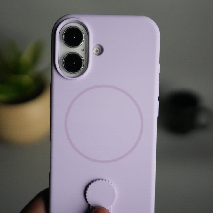 FRATO iPhone 17 Series iPhone 17 Silicone Case | Magnetic Ring | Silicone Rotating Grip Strap Cover