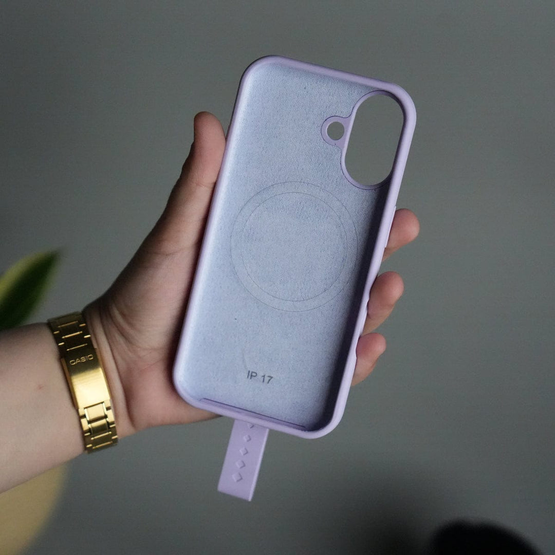 FRATO iPhone 17 Series iPhone 17 Silicone Case | Magnetic Ring | Silicone Rotating Grip Strap Cover