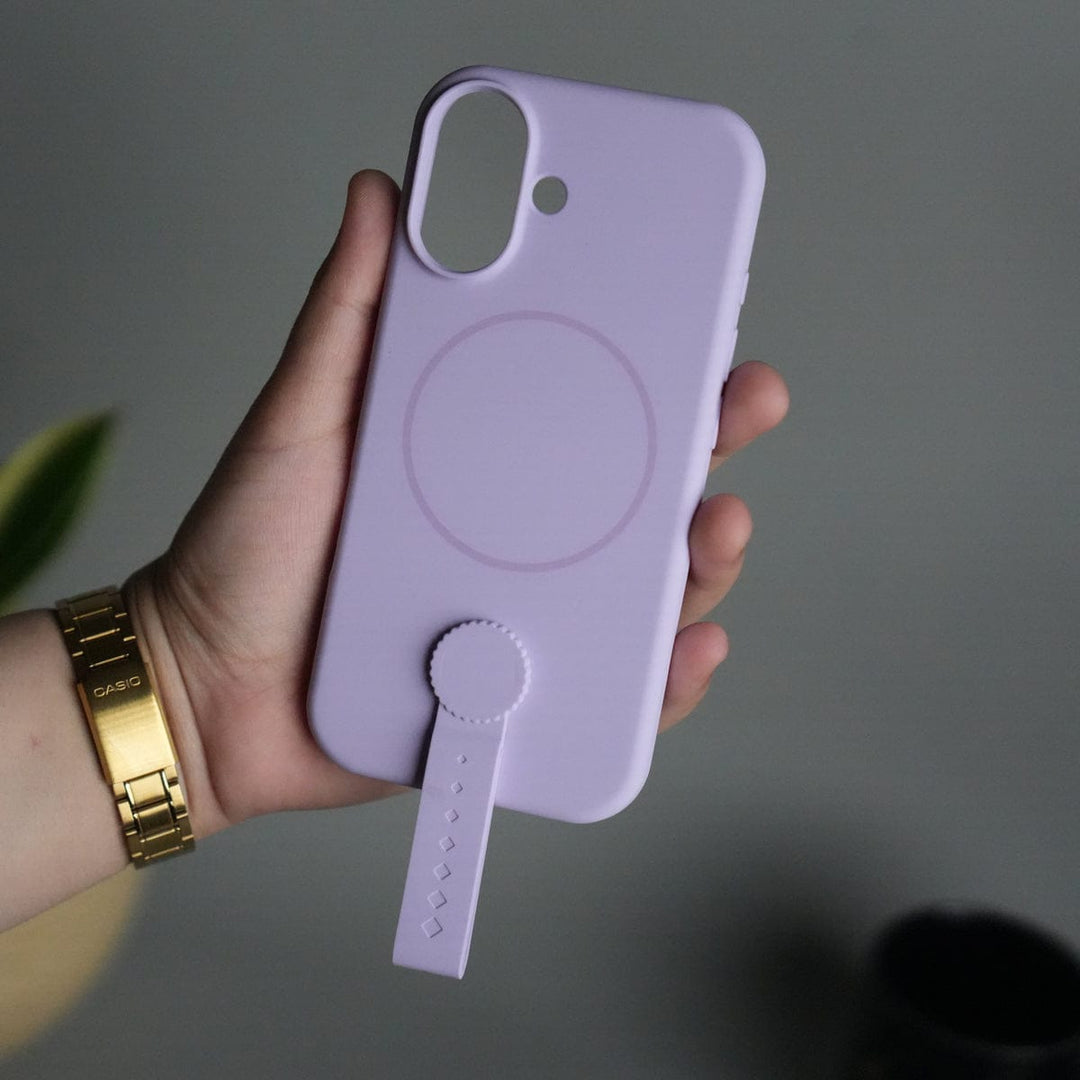 FRATO iPhone 17 Series iPhone 17 Silicone Case | Magnetic Ring | Silicone Rotating Grip Strap Cover