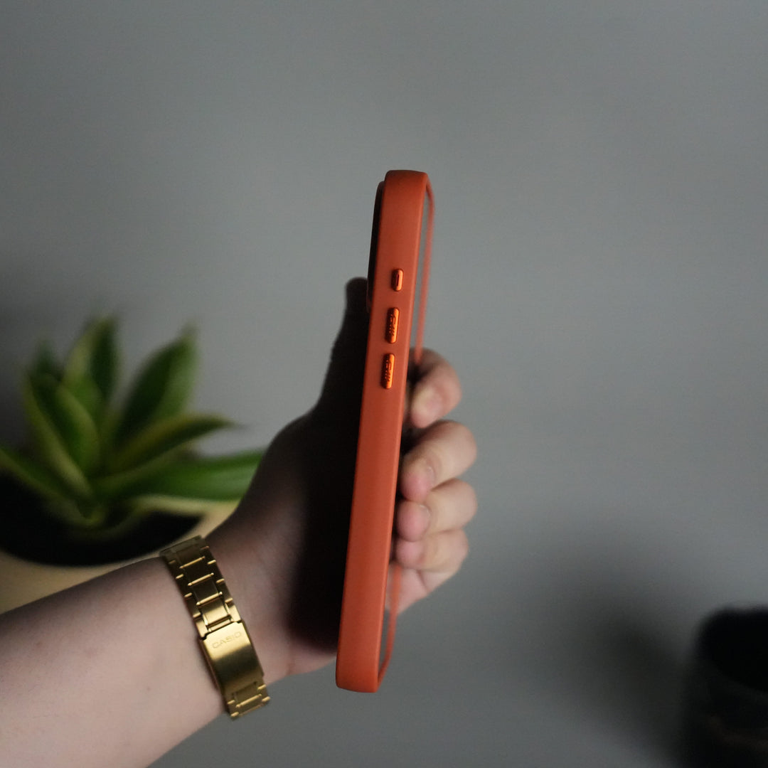 FRATO iPhone 17 Series iPhone Series Matte MagSafe Case | Metallic Camera Frame Edition | Orange