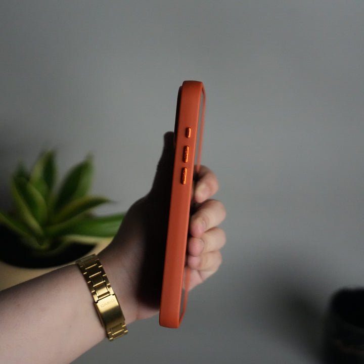 FRATO iPhone 17 Series iPhone Series Matte MagSafe Case | Metallic Camera Frame Edition | Orange