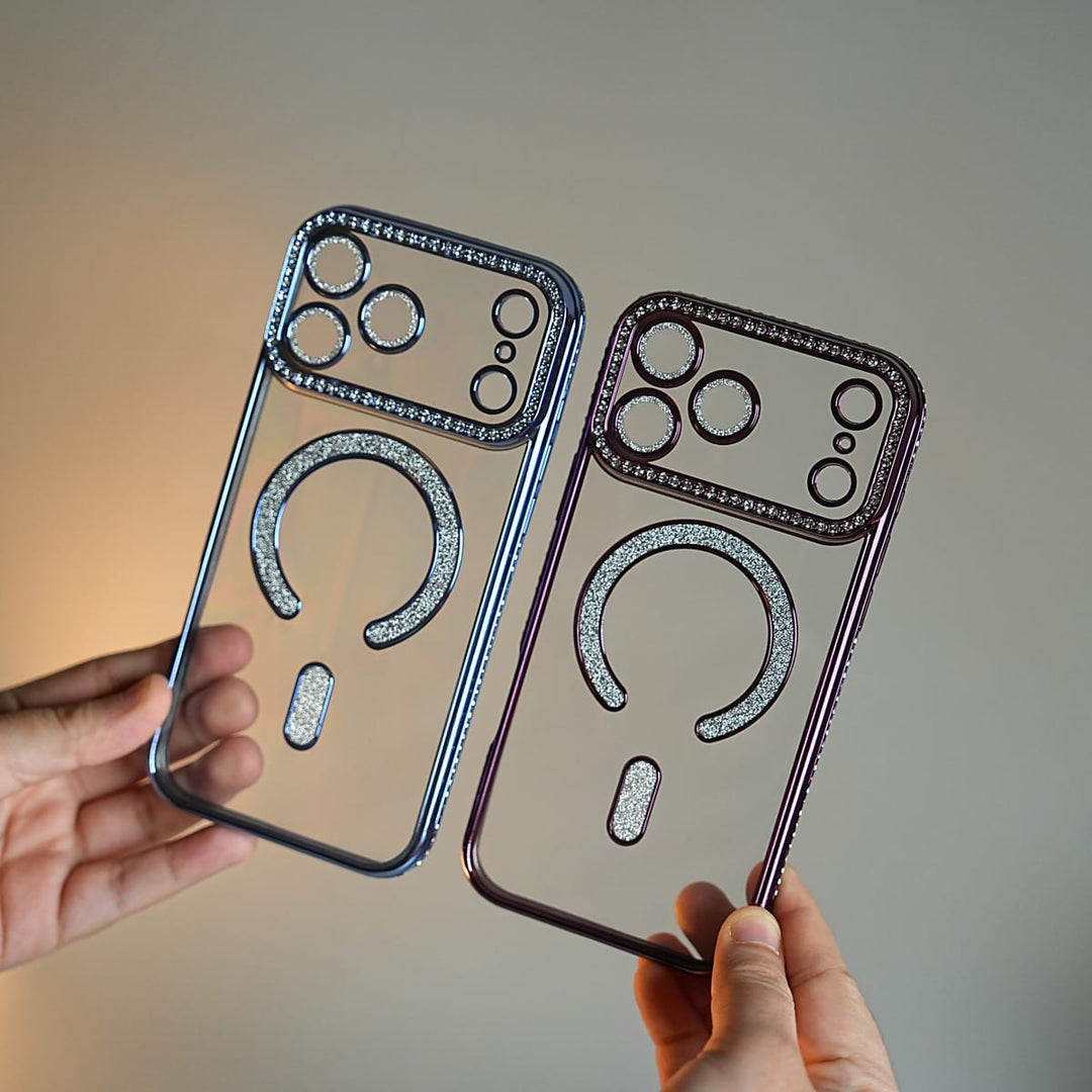 FRATO iPhone 17 Series Luxury Crystal MagSafe Case for iPhone 17 Series | Rhinestone Camera Frame
