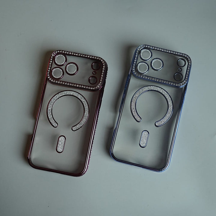 FRATO iPhone 17 Series Luxury Crystal MagSafe Case for iPhone 17 Series | Rhinestone Camera Frame