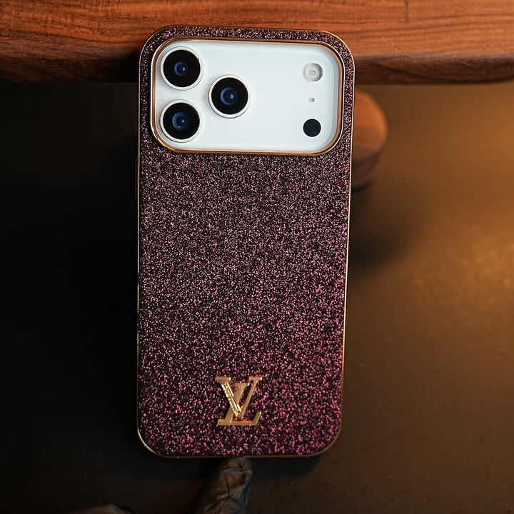 FRATO iPhone 17 Series Luxury Glitter Case with 3D Metal Emblem for iPhone 17 Series | Premium Sparkle Finish