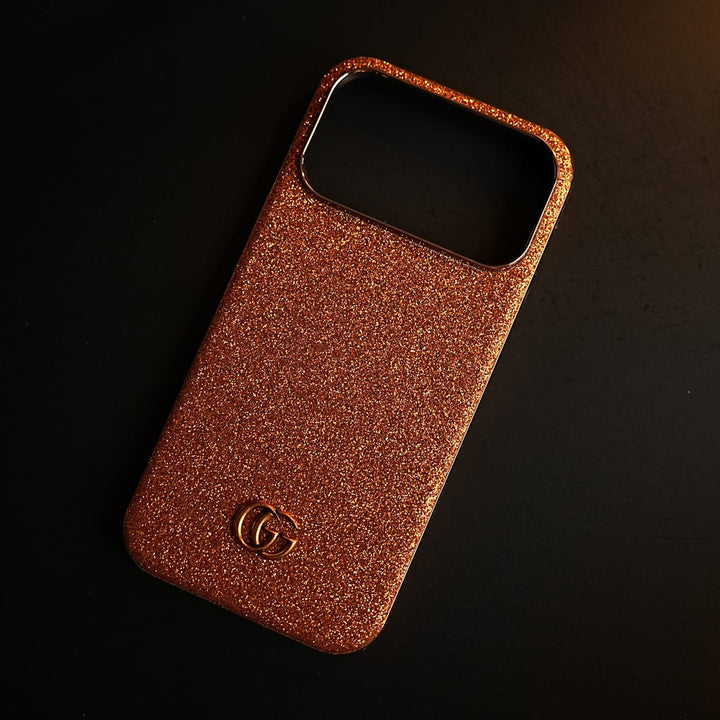 FRATO iPhone 17 Series Luxury Glitter Case with 3D Metal Emblem for iPhone 17 Series | Premium Sparkle Finish