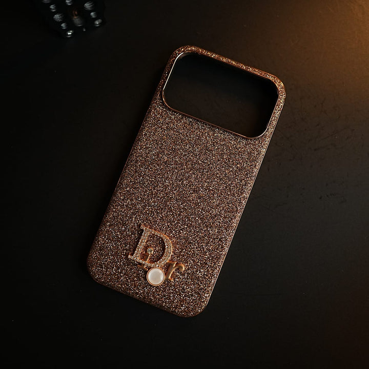 FRATO iPhone 17 Series Luxury Glitter Case with 3D Metal Emblem for iPhone 17 Series | Premium Sparkle Finish