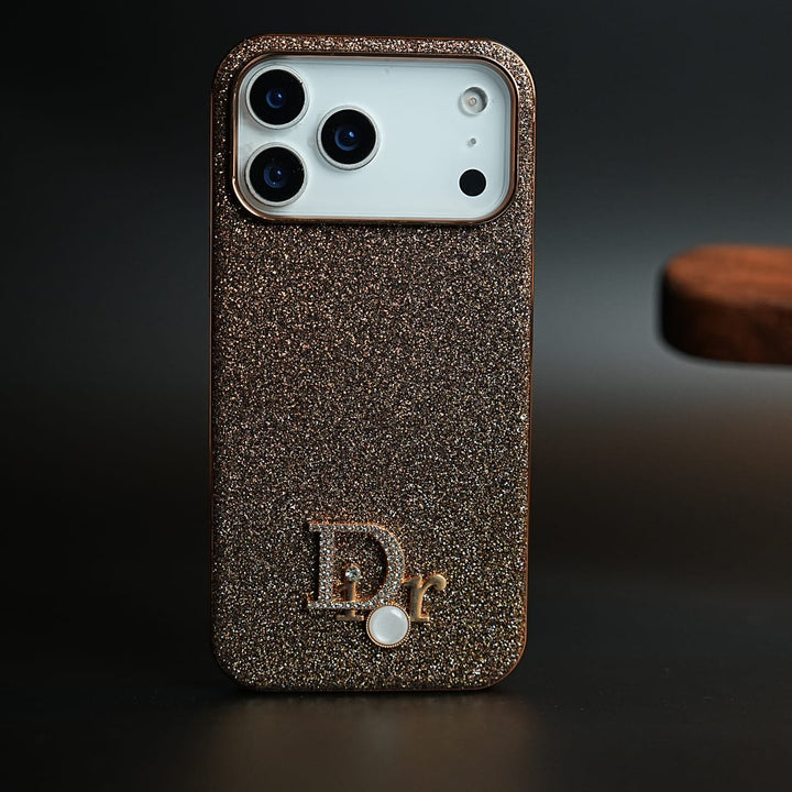 FRATO iPhone 17 Series Luxury Glitter Case with 3D Metal Emblem for iPhone 17 Series | Premium Sparkle Finish