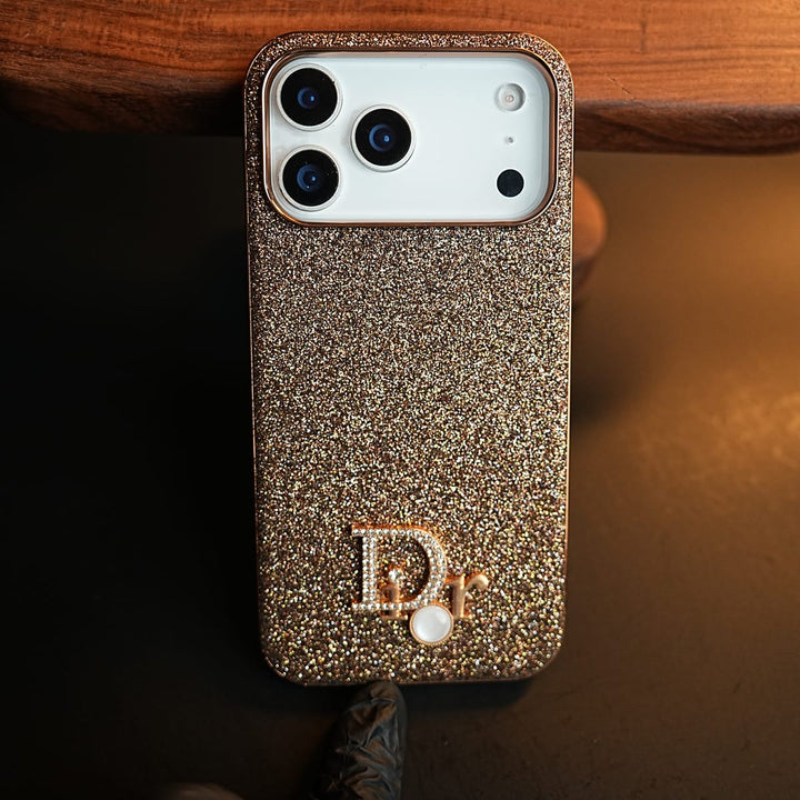 FRATO iPhone 17 Series Luxury Glitter Case with 3D Metal Emblem for iPhone 17 Series | Premium Sparkle Finish