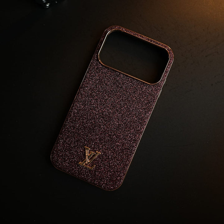 FRATO iPhone 17 Series Luxury Glitter Case with 3D Metal Emblem for iPhone 17 Series | Premium Sparkle Finish