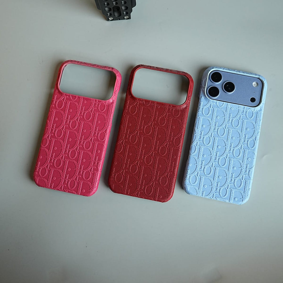 FRATO iPhone 17 Series Luxury Monogram Case for iPhone 17 Series | PU Leather Designer Cover