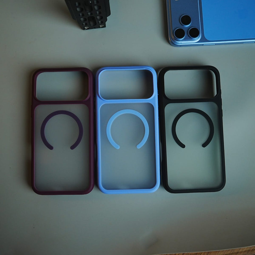 FRATO iPhone 17 Series Matte Frosted Magnetic Case for 17 Series | Raised Camera Frame Protective Cover