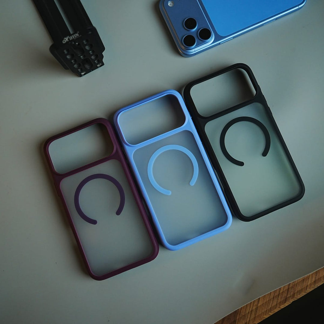 FRATO iPhone 17 Series Matte Frosted Magnetic Case for 17 Series | Raised Camera Frame Protective Cover