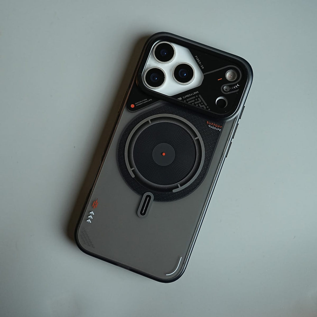 FRATO iPhone 17 Series Mechanical Design Magnetic Case for 17 Series | Translucent Protective Cover