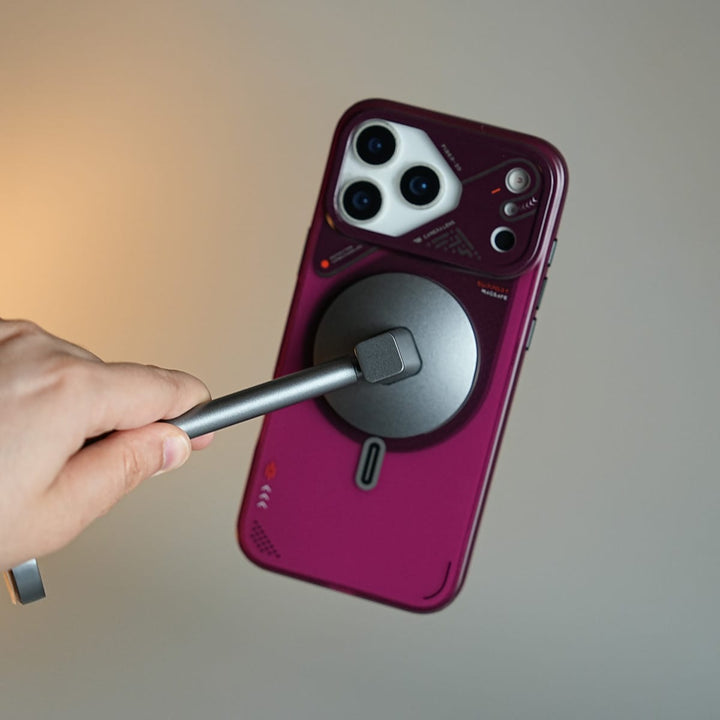 FRATO iPhone 17 Series Mechanical Design Magnetic Case for 17 Series | Translucent Protective Cover