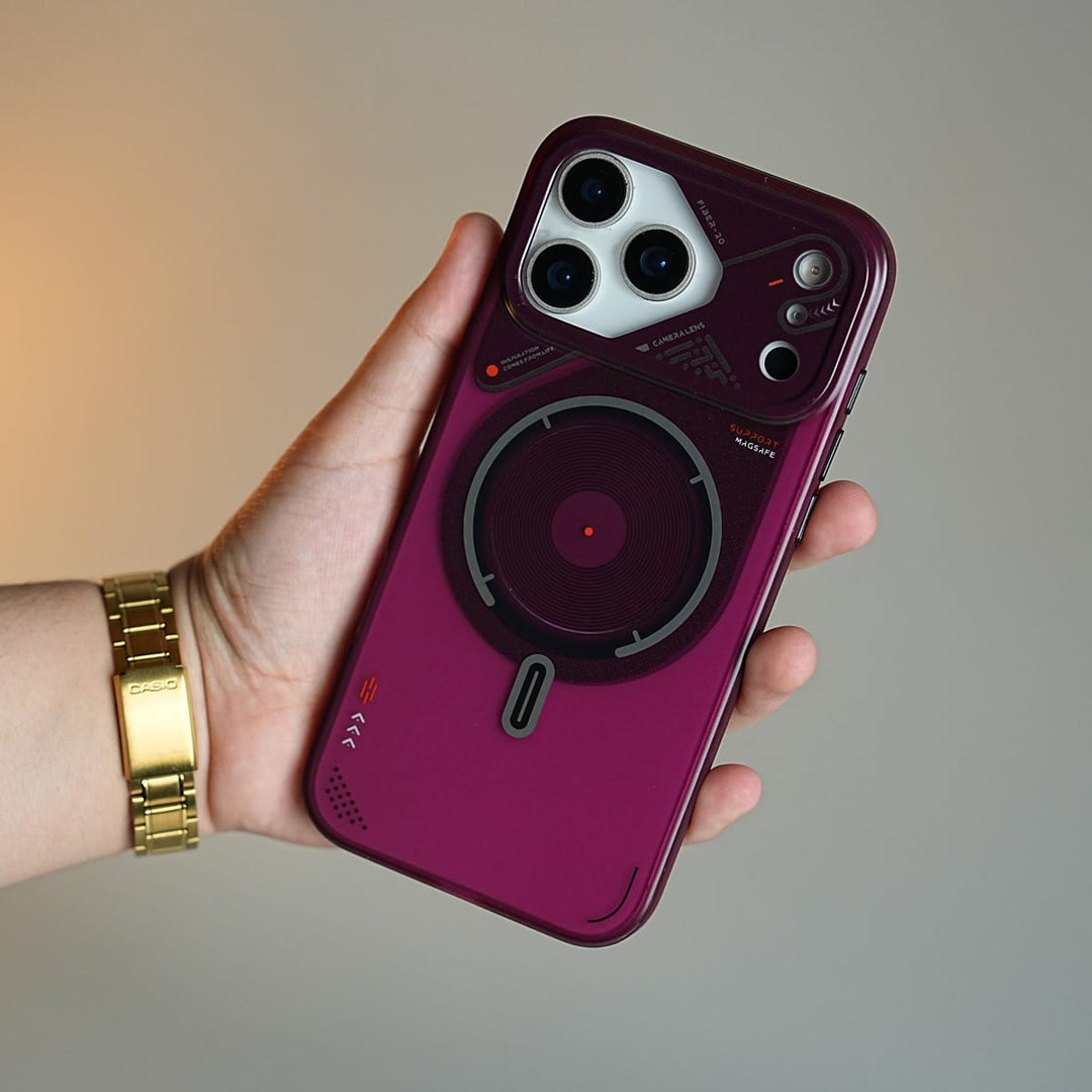FRATO iPhone 17 Series Mechanical Design Magnetic Case for 17 Series | Translucent Protective Cover