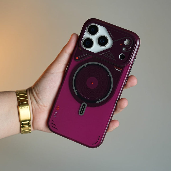 FRATO iPhone 17 Series Mechanical Design Magnetic Case for 17 Series | Translucent Protective Cover